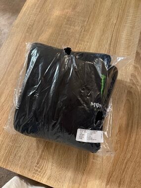 Men's Black Lightweight Shirt Jacket with Logo